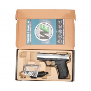Страйкбольный пистолет WE Walther P99 6 мм, CO2, silver, WE-PX001-SV-CO2